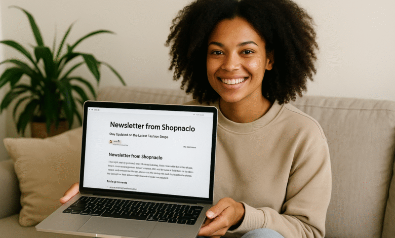 newsletter from shopnaclo