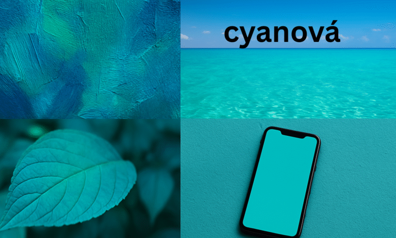 cyanová